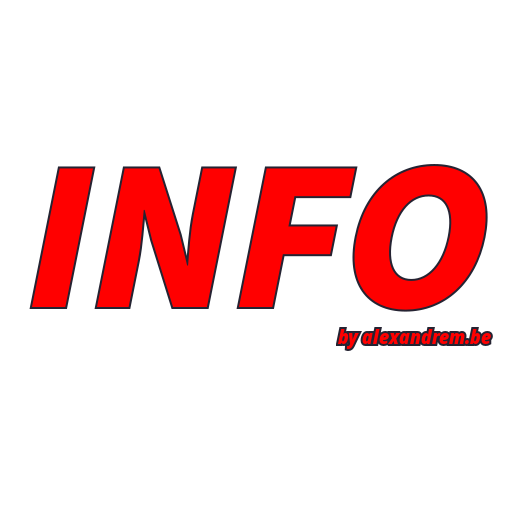 info by alexandrem.be (logo)