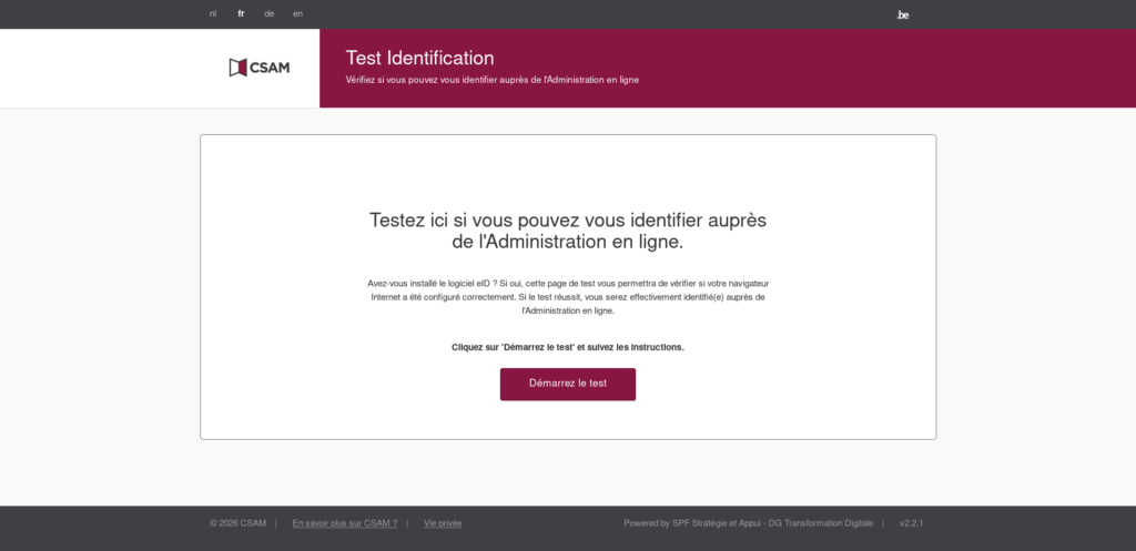 Quand on arrive sur le site il ressemble à cela
